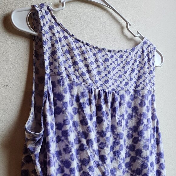 J. Jill Pintucked Batik-Print Tank Top Size Petite Large - Picture 10 of 13